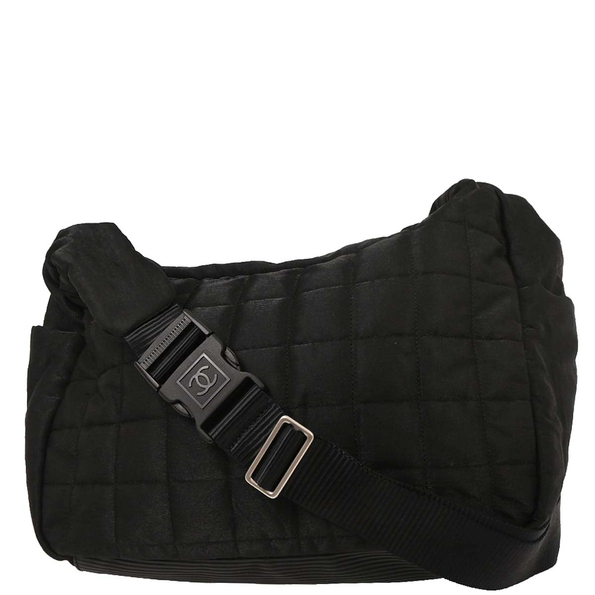Chanel 2005-2006 Black Nylon Sport Line Shoulder Bag