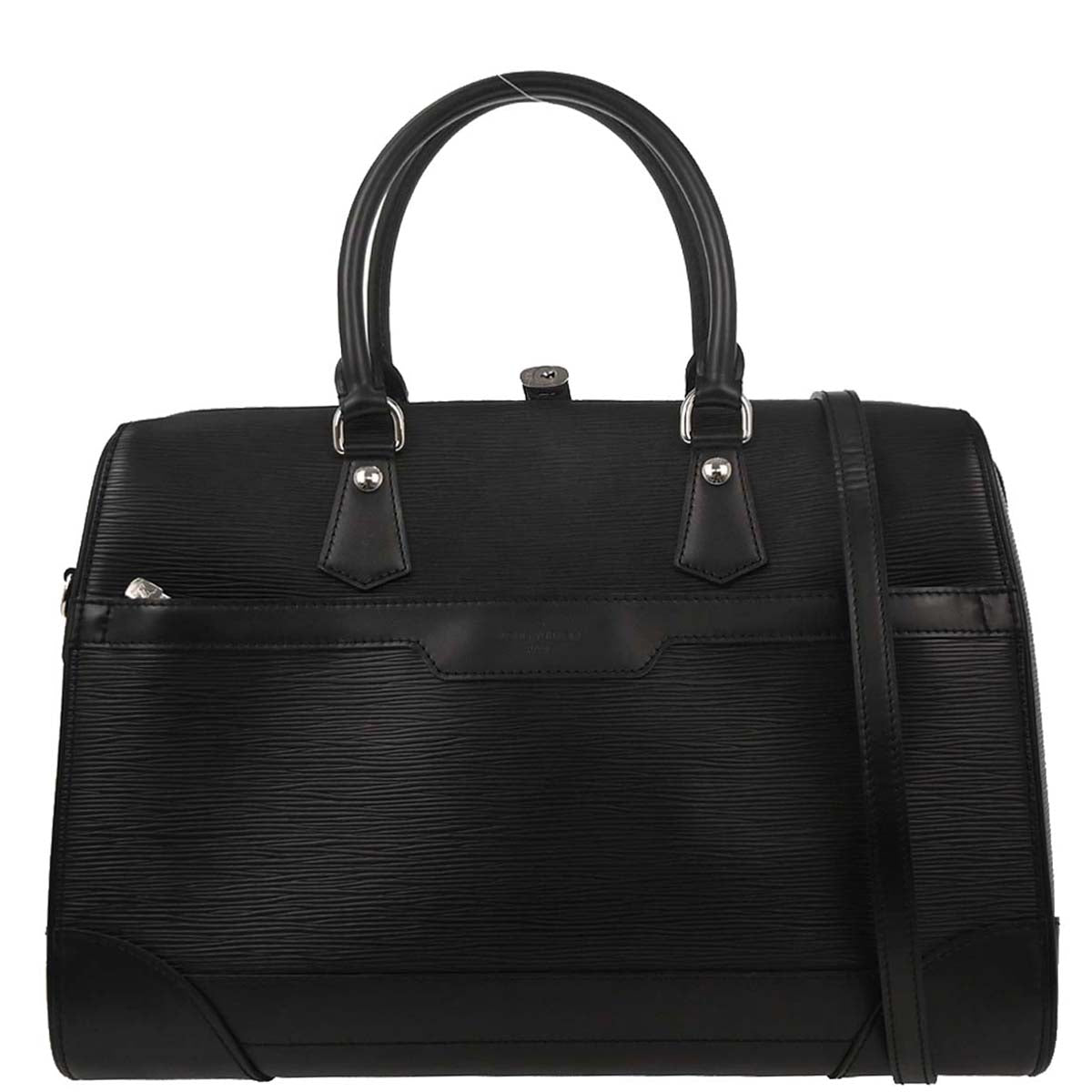 Louis Vuitton 2007 Black Epi Sac De Ville 2way Handbag M42392
