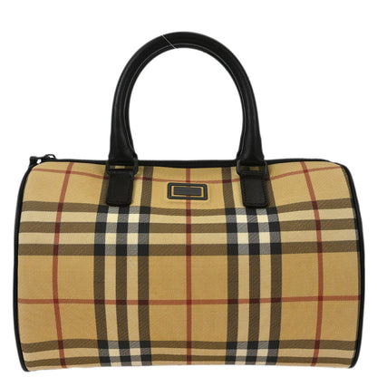 Burberry Beige PVC Burberry Check Handbag