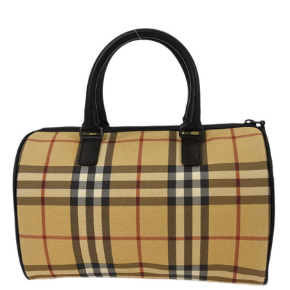 Burberry Beige PVC Burberry Check Handbag