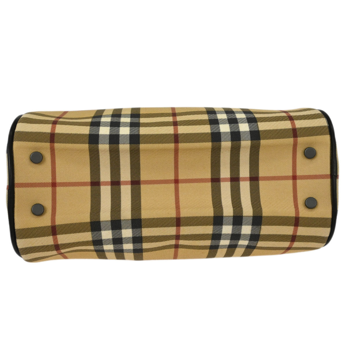 Burberry Beige PVC Burberry Check Handbag