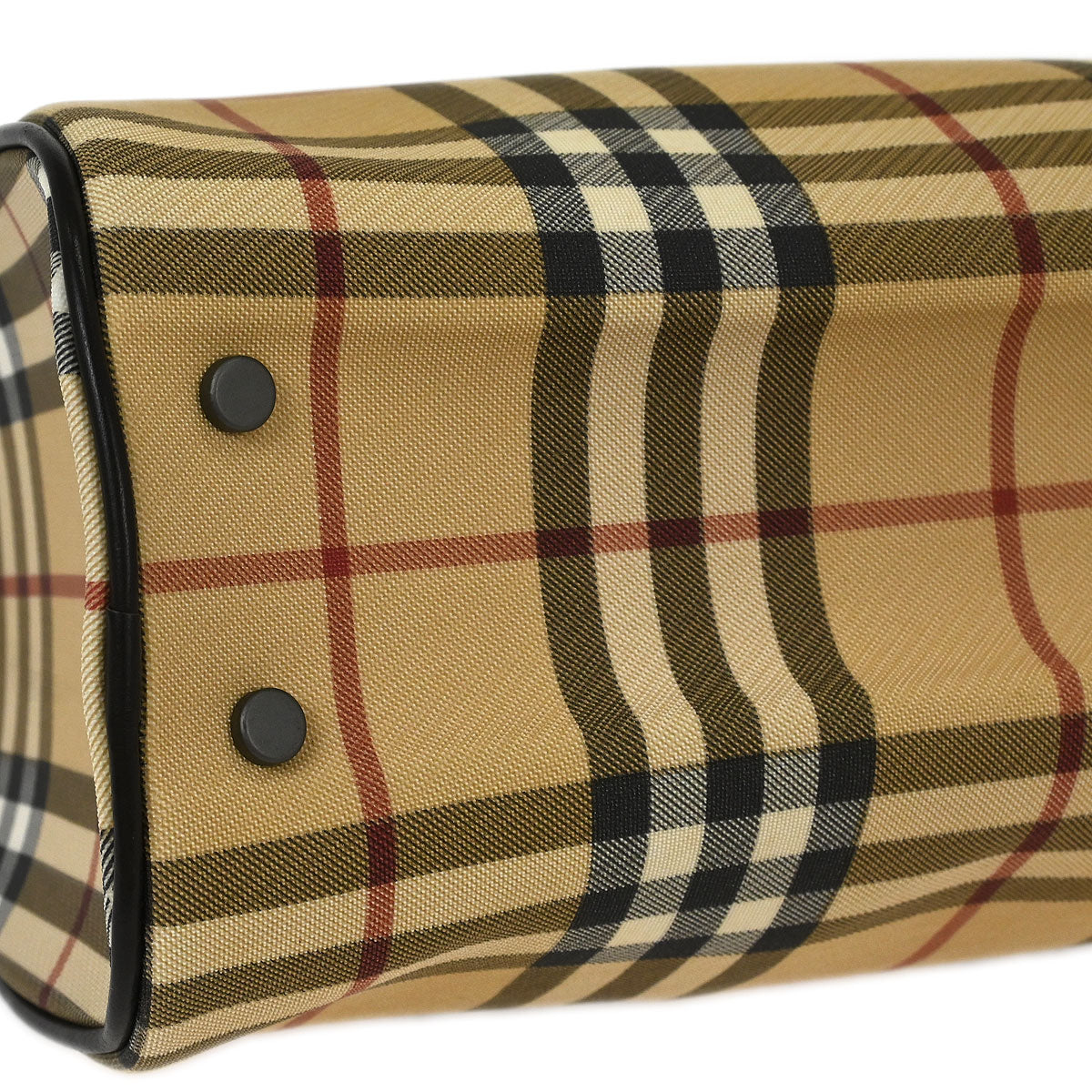 Burberry Beige PVC Burberry Check Handbag