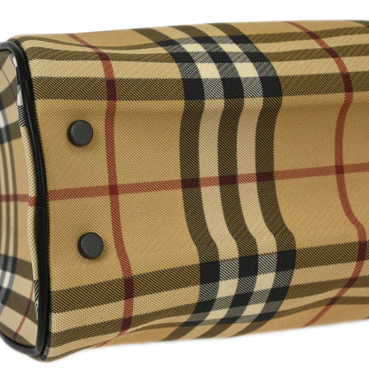 Burberry Beige PVC Burberry Check Handbag