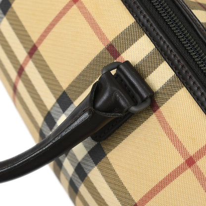 Burberry Beige PVC Burberry Check Handbag