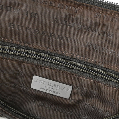 Burberry Beige PVC Burberry Check Handbag