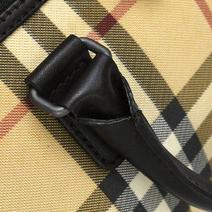 Burberry Beige PVC Burberry Check Handbag