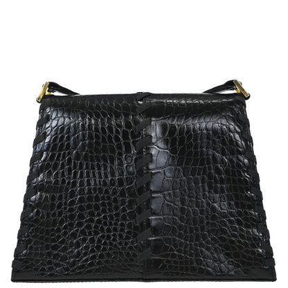Yves Saint Laurent * Black Leather Shoulder Bag