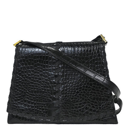 Yves Saint Laurent * Black Leather Shoulder Bag