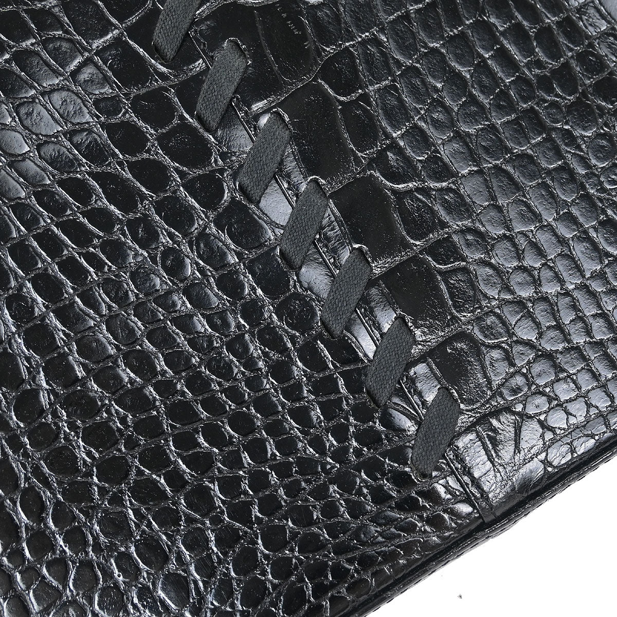 Yves Saint Laurent * Black Leather Shoulder Bag
