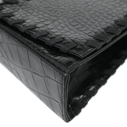 Yves Saint Laurent * Black Leather Shoulder Bag