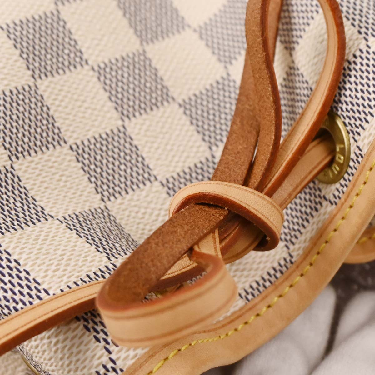 Louis Vuitton 2007 Damier Azur Noe Bucket Shoulder Bag N42222