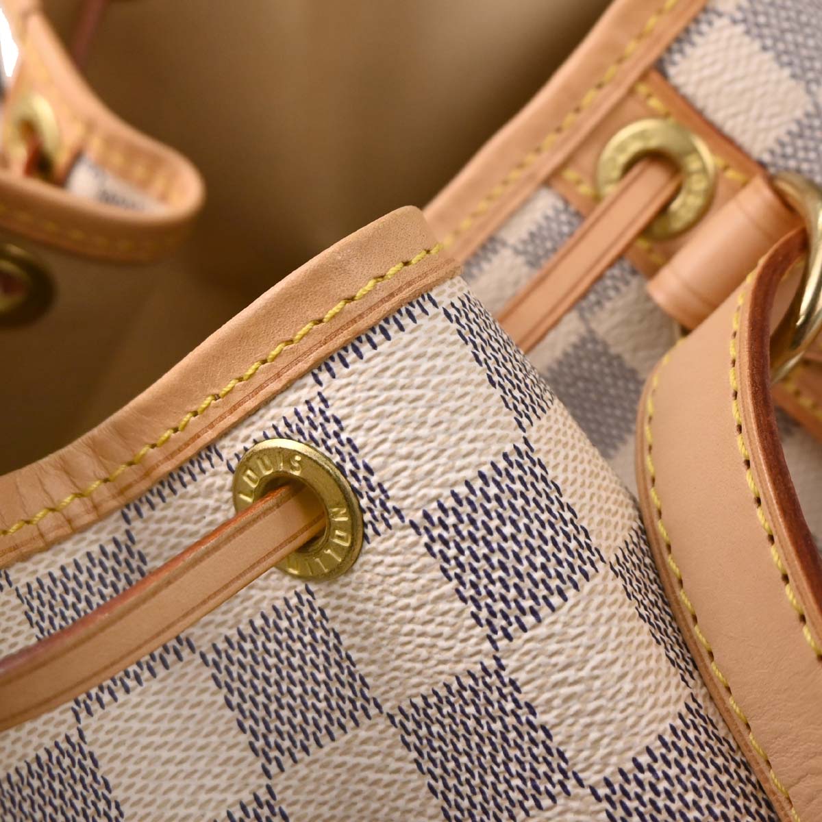 Louis Vuitton 2007 Damier Azur Noe Bucket Shoulder Bag N42222