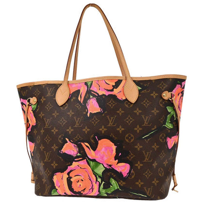 Louis Vuitton 2009 Monogram Rose Neverfull MM Shoulder Tote Bag M48613