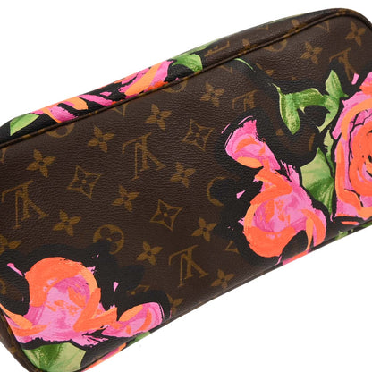 Louis Vuitton 2009 Monogram Rose Neverfull MM Shoulder Tote Bag M48613