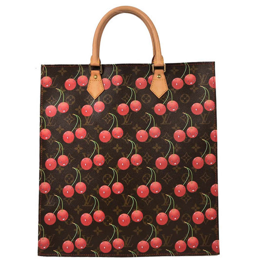 Louis Vuitton Monogram Cherry Sac Plat Tote Handbag M95010
