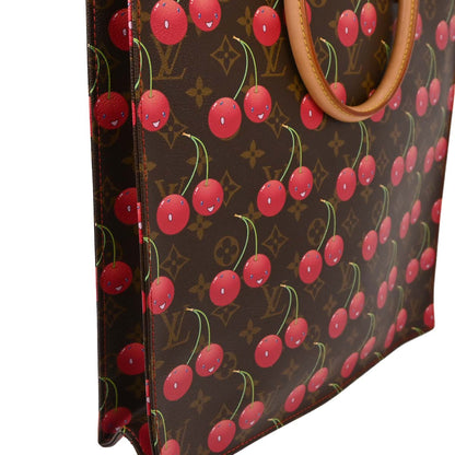 Louis Vuitton Monogram Cherry Sac Plat Tote Handbag M95010