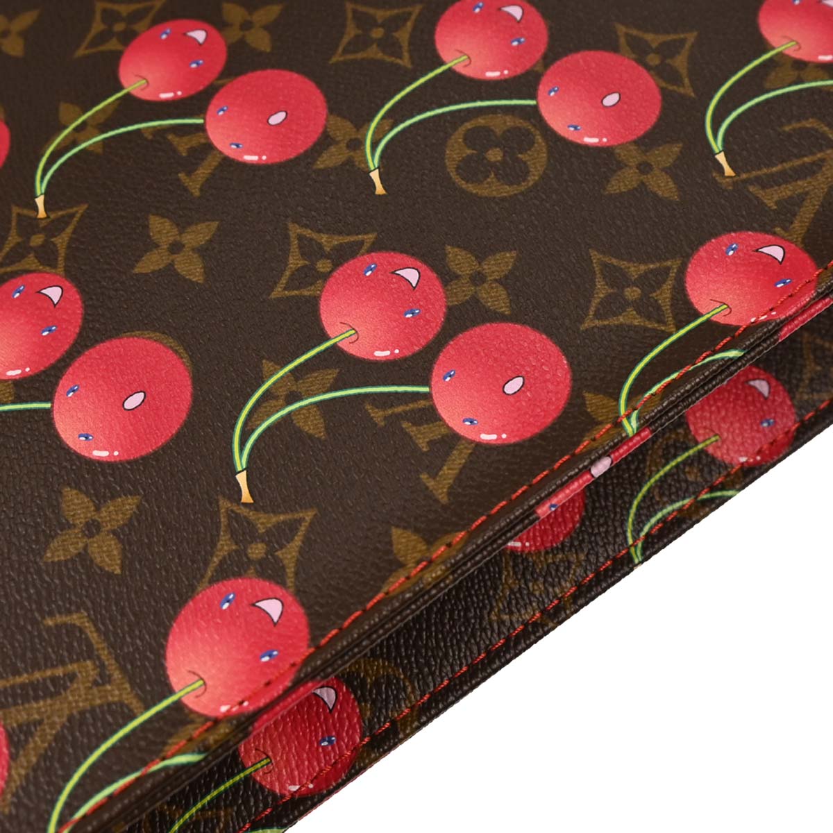Louis Vuitton Monogram Cherry Sac Plat Tote Handbag M95010
