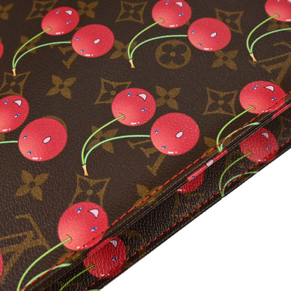 Louis Vuitton Monogram Cherry Sac Plat Tote Handbag M95010