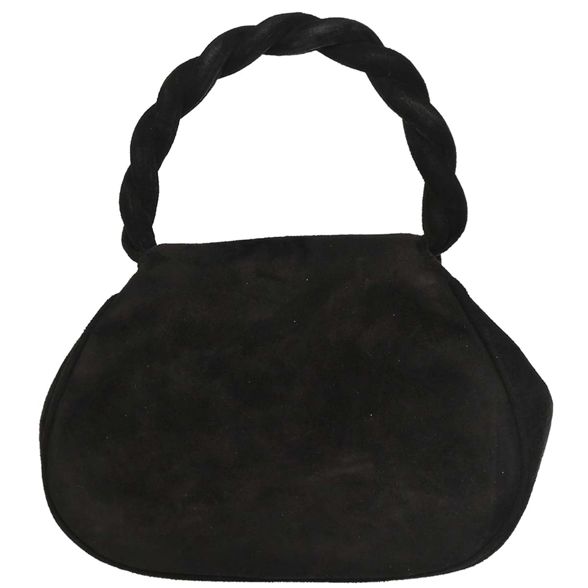 Chanel 1996-1997 Black Suede Handbag