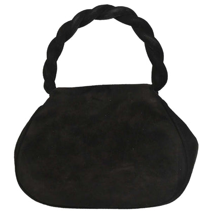 Chanel 1996-1997 Black Suede Handbag