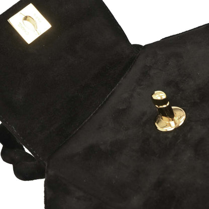 Chanel 1996-1997 Black Suede Handbag
