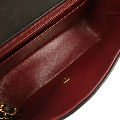 Chanel 1994-1996 Black Lambskin Small Diana Shoulder Bag
