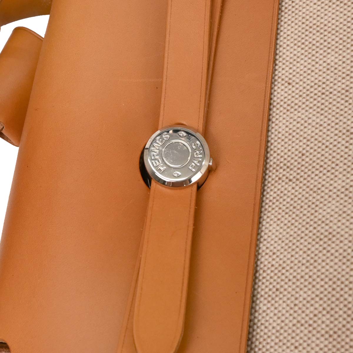 Hermes Natural Toile H Herbag MM 2 in 1 2way Shoulder Handbag