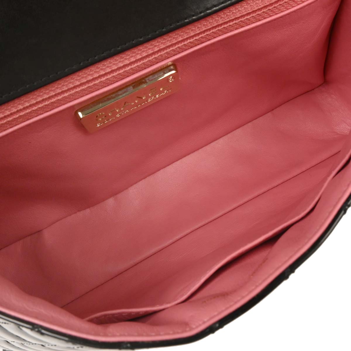 Chanel 2009-2010 Black Patent Leather Shoulder Bag