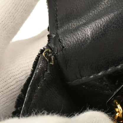 Chanel 1991-1994 Black Velvet Shoulder Bag