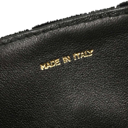 Chanel 1991-1994 Black Velvet Shoulder Bag