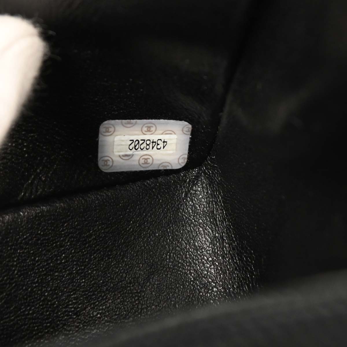 Chanel 1996-1997 Black Lambskin Mini Classic Square Flap Shoulder Bag