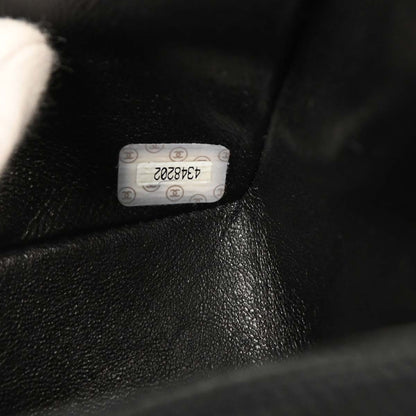 Chanel 1996-1997 Black Lambskin Mini Classic Square Flap Shoulder Bag