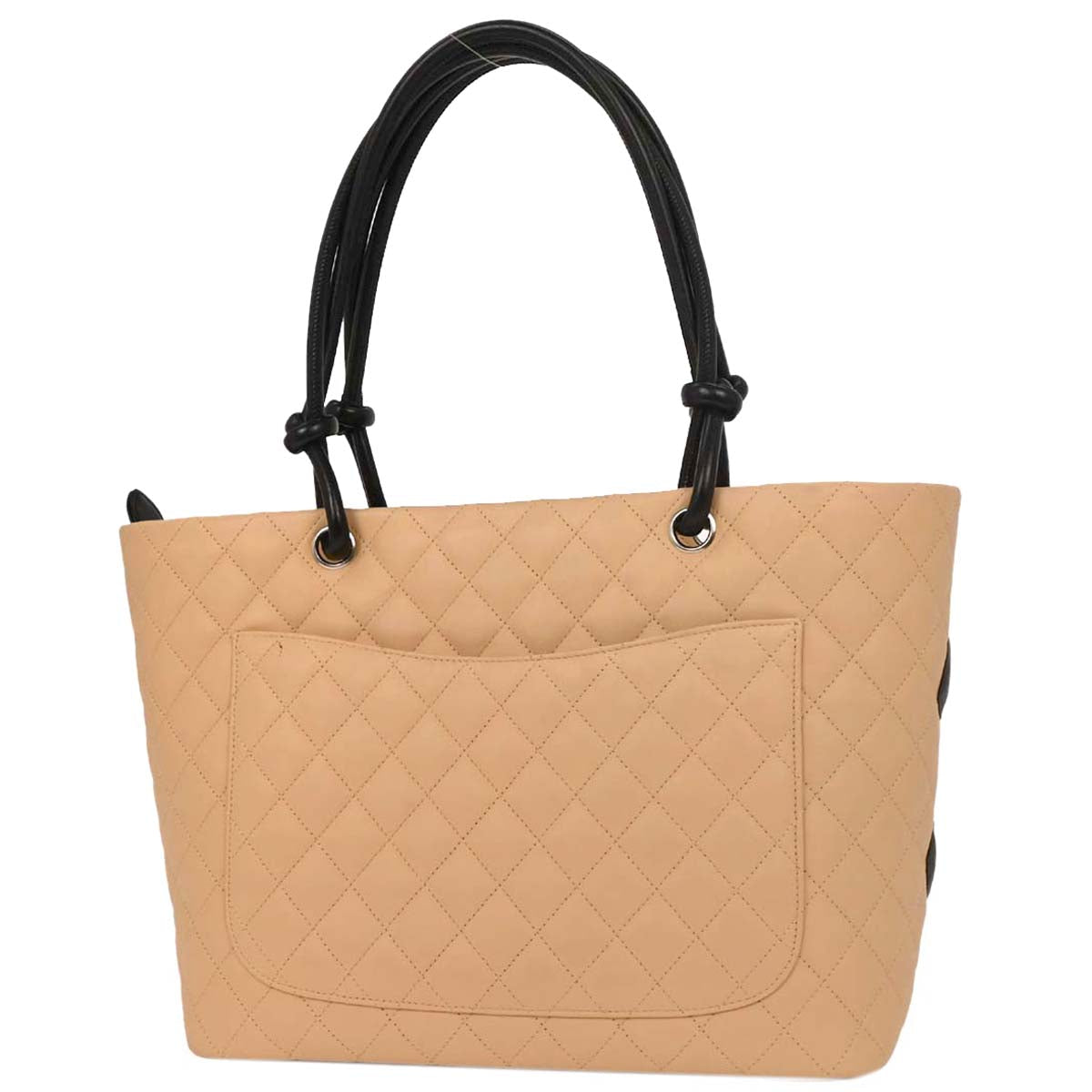 Chanel 2005-2006 Beige Calfskin Cambon Ligne Tote Handbag