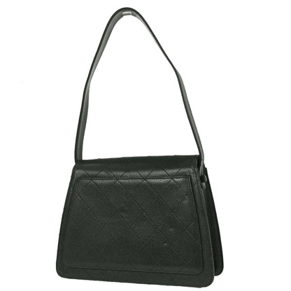 Chanel 1997-1999 Dark Green Caviar Handbag