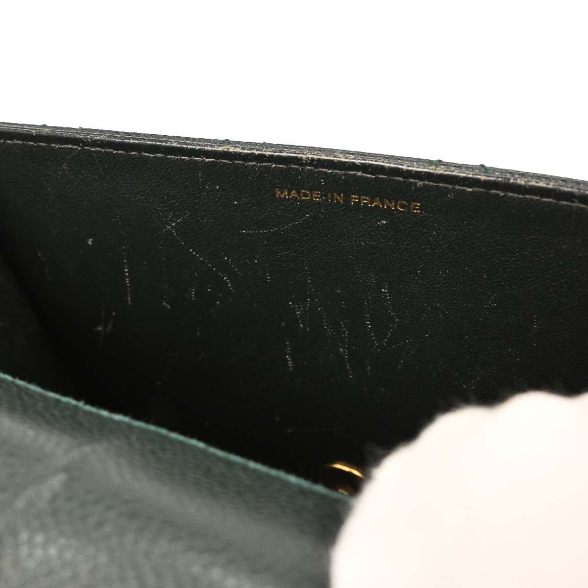 Chanel 1997-1999 Dark Green Caviar Handbag