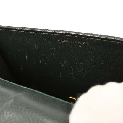 Chanel 1997-1999 Dark Green Caviar Handbag