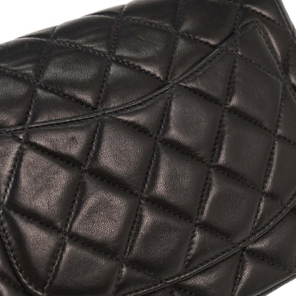 Chanel 2000-2001 Black Lambskin Mini Classic Square Flap Shoulder Bag