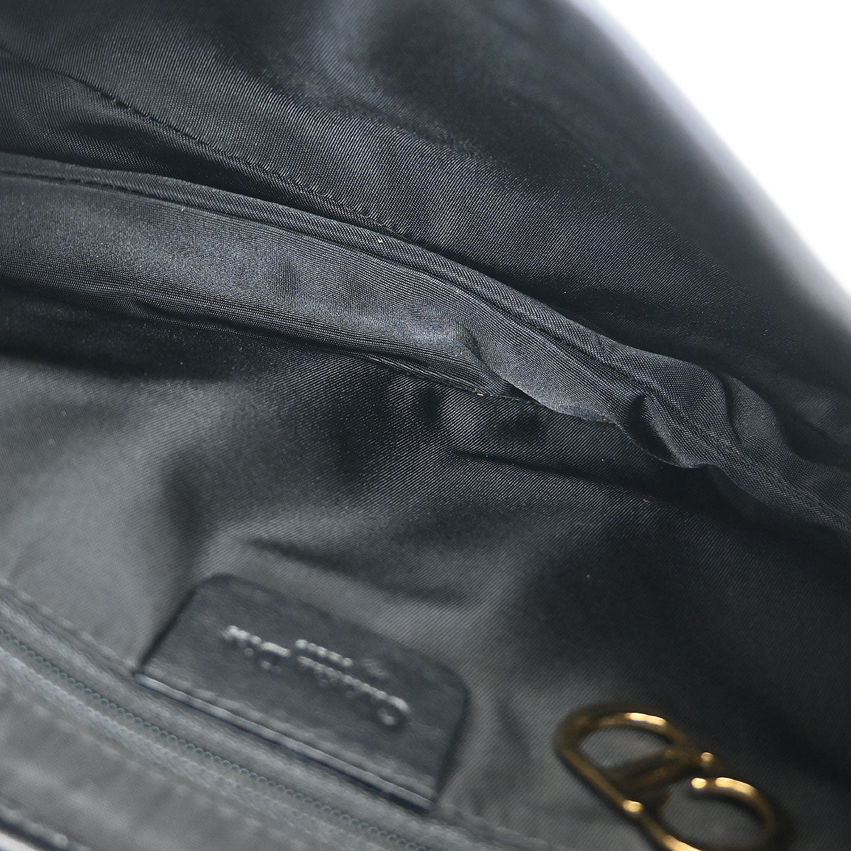 Christian Dior * Black Ostrich Saddle Handbag