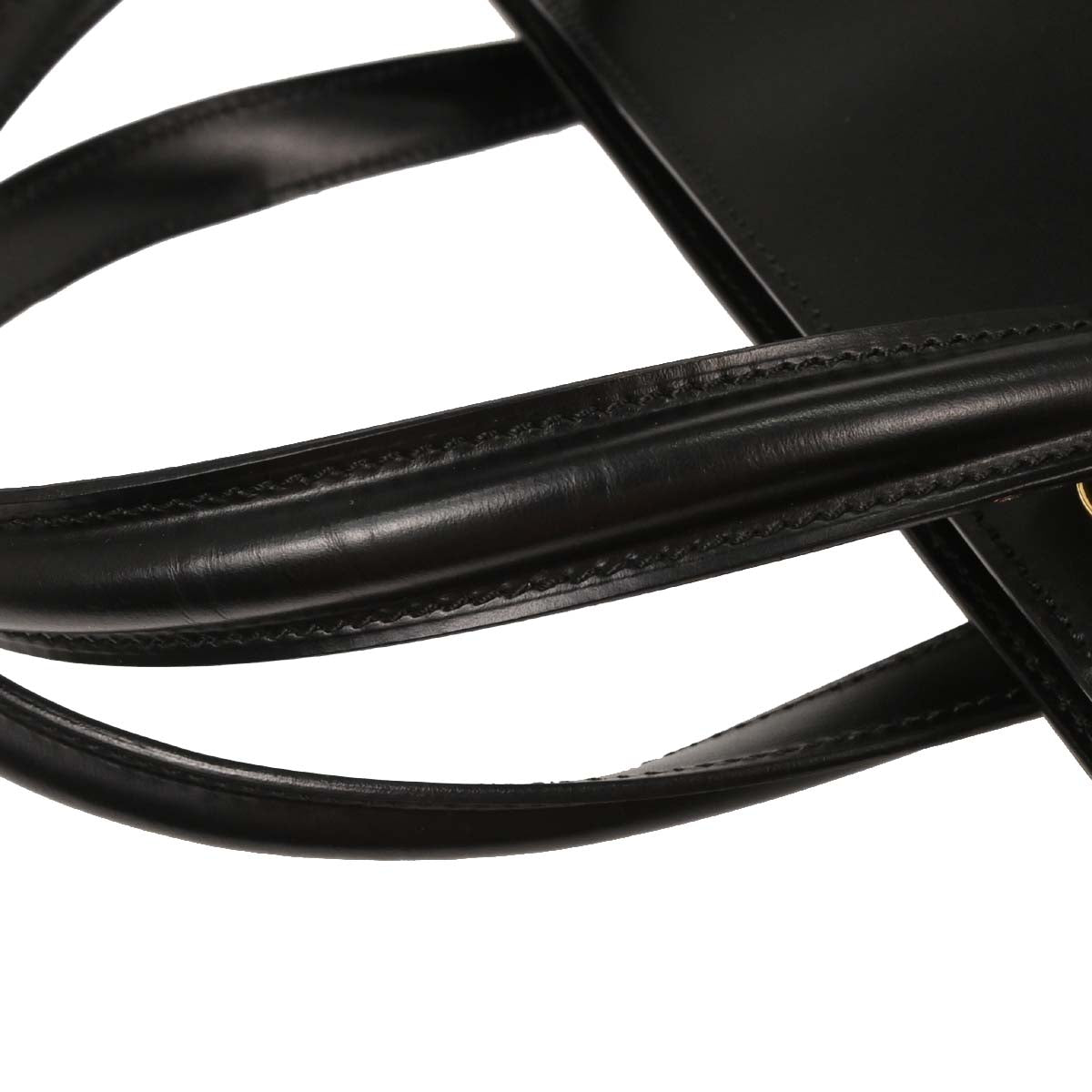 Cartier Black Leather Panthere 2way Shoulder Handbag