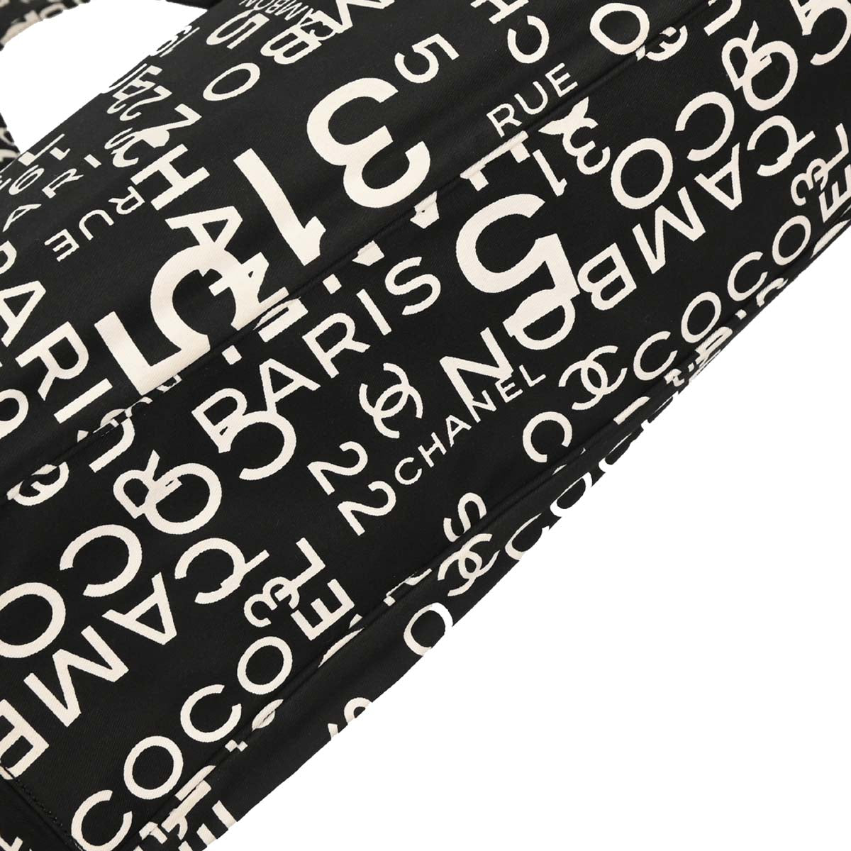 Chanel 2002-2003 Black Canvas By Sea Tote Handbag