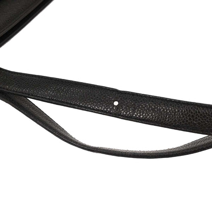 Chanel 1997-1999 Black Caviar Tote Handbag