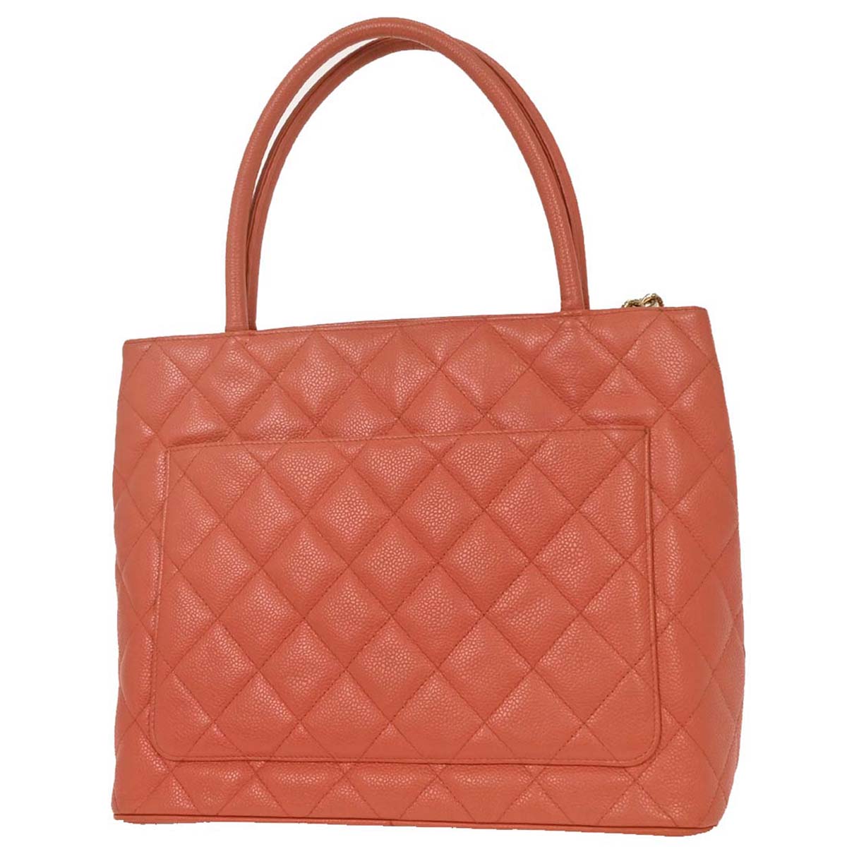 Chanel 2003-2004 Pink Caviar Medallion Tote Handbag