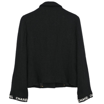 Chanel Single Breasted Jacket Black