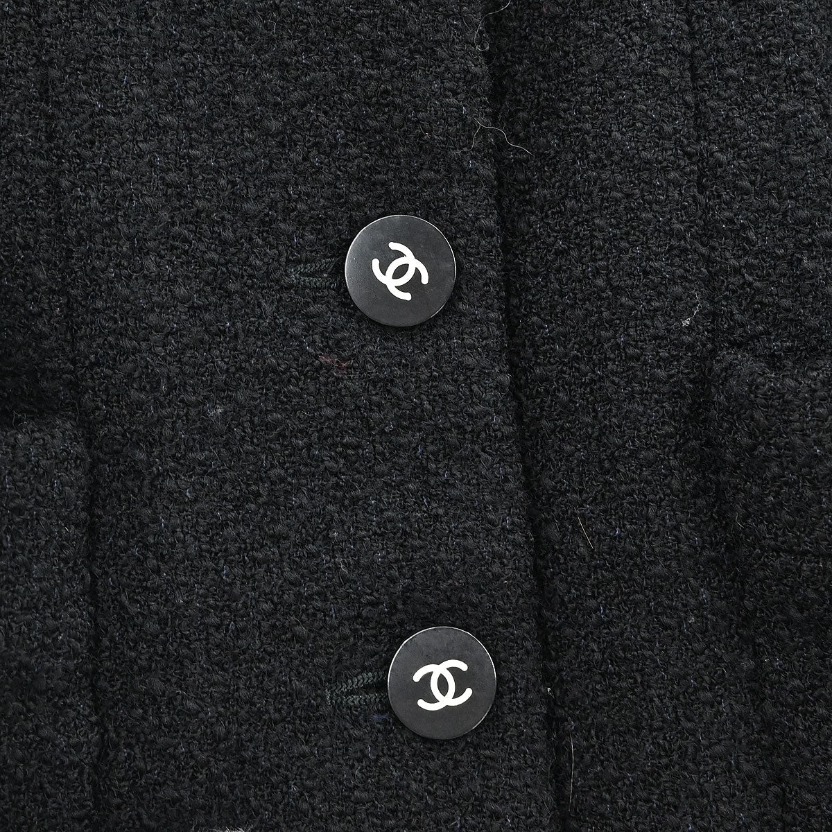 Chanel Single Breasted Jacket Black