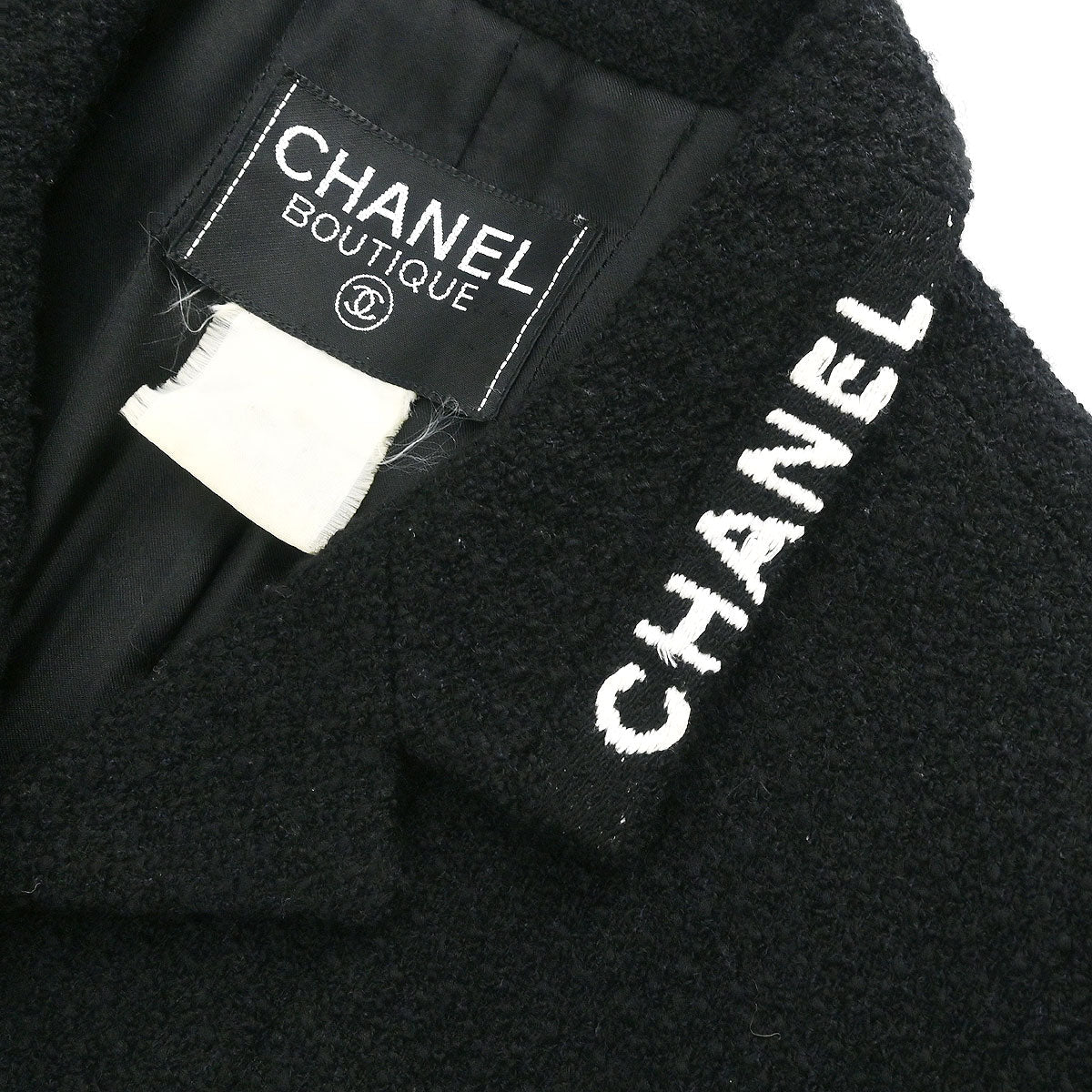 Chanel Single Breasted Jacket Black