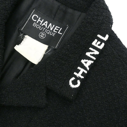 Chanel Single Breasted Jacket Black