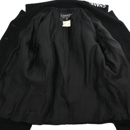 Chanel Single Breasted Jacket Black