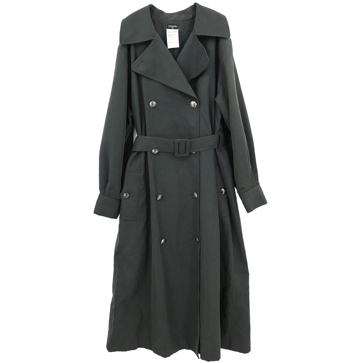 Chanel Double Breasted Coat Dark Green #38