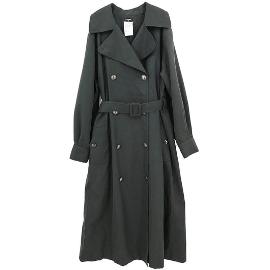 Chanel Double Breasted Coat Dark Green #38
