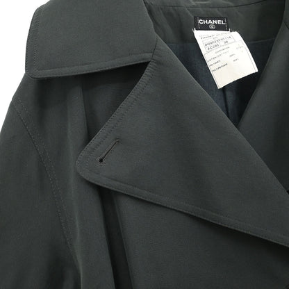Chanel Double Breasted Coat Dark Green #38
